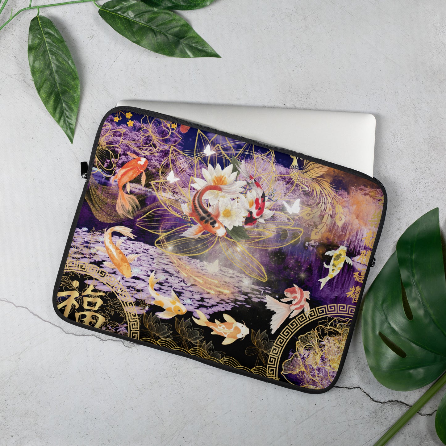 Housse d'ordinateur Poisson Feng Shui : Laissez l'énergie positive du poisson guider vos idées