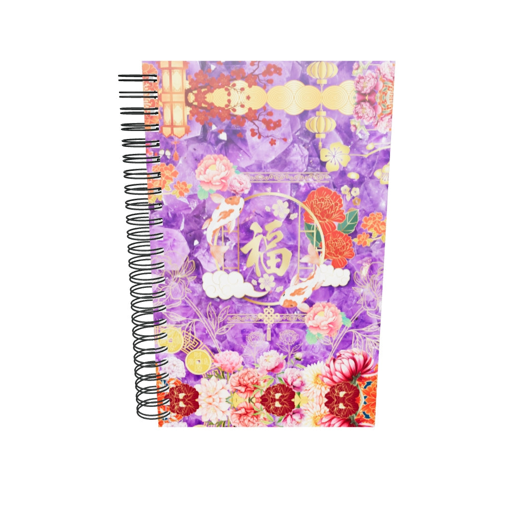 Carnet à spirale de la lumière fragile