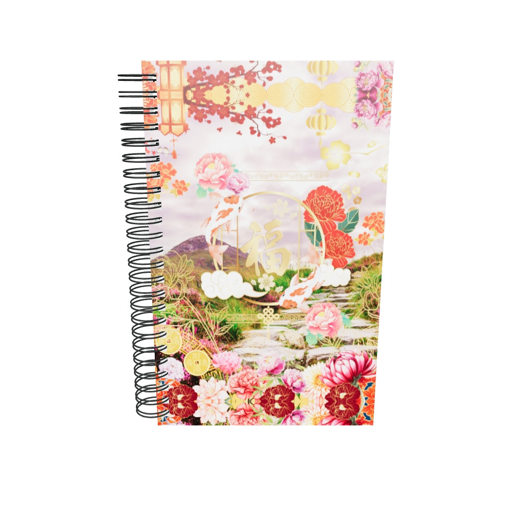 Carnet à spirale des étoiles intérieures