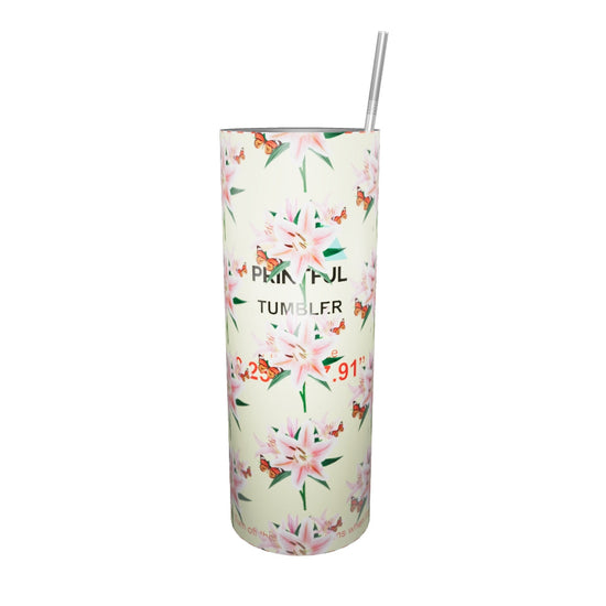 Gobelet en Acier Inoxydable : La Force de l'Acier, La Douceur d'une Fleur en Chaque Gorgée !