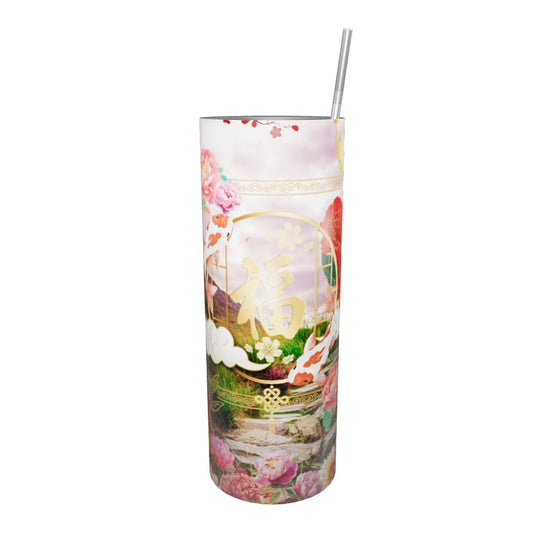 Gobelet en acier inoxydable :"Un parfum délicat, une énergie florale qui réchauffe et purifie l’espace."