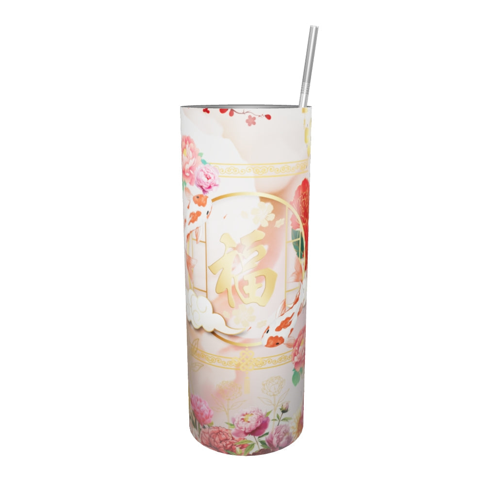 Le gobelet en acier inoxydable : "L’élégance de la pivoine, la force du métal" – Ton allié pour les rituels du matin